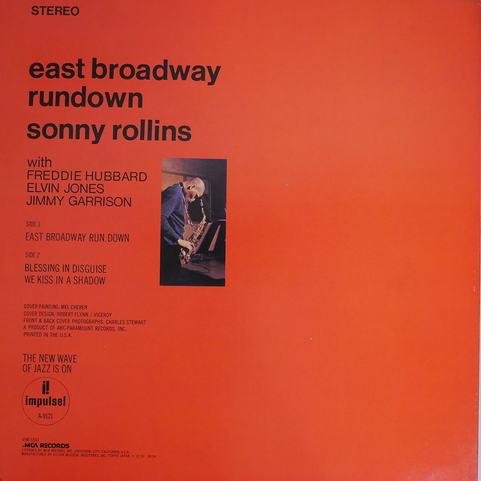 サムネイル： Sonny Rollins / East Broadway Run Down