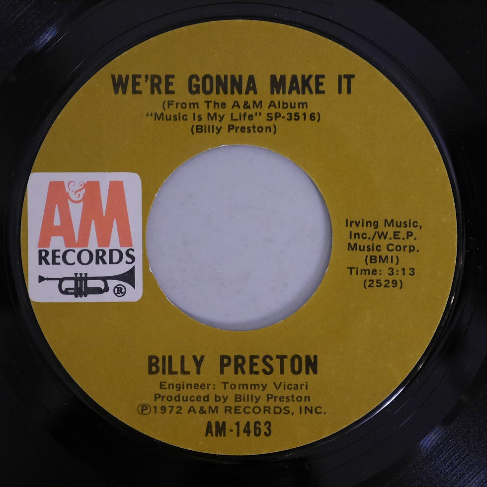 サムネイル： BILLY PRESTON / Space Race c/w We're Gonna Make It