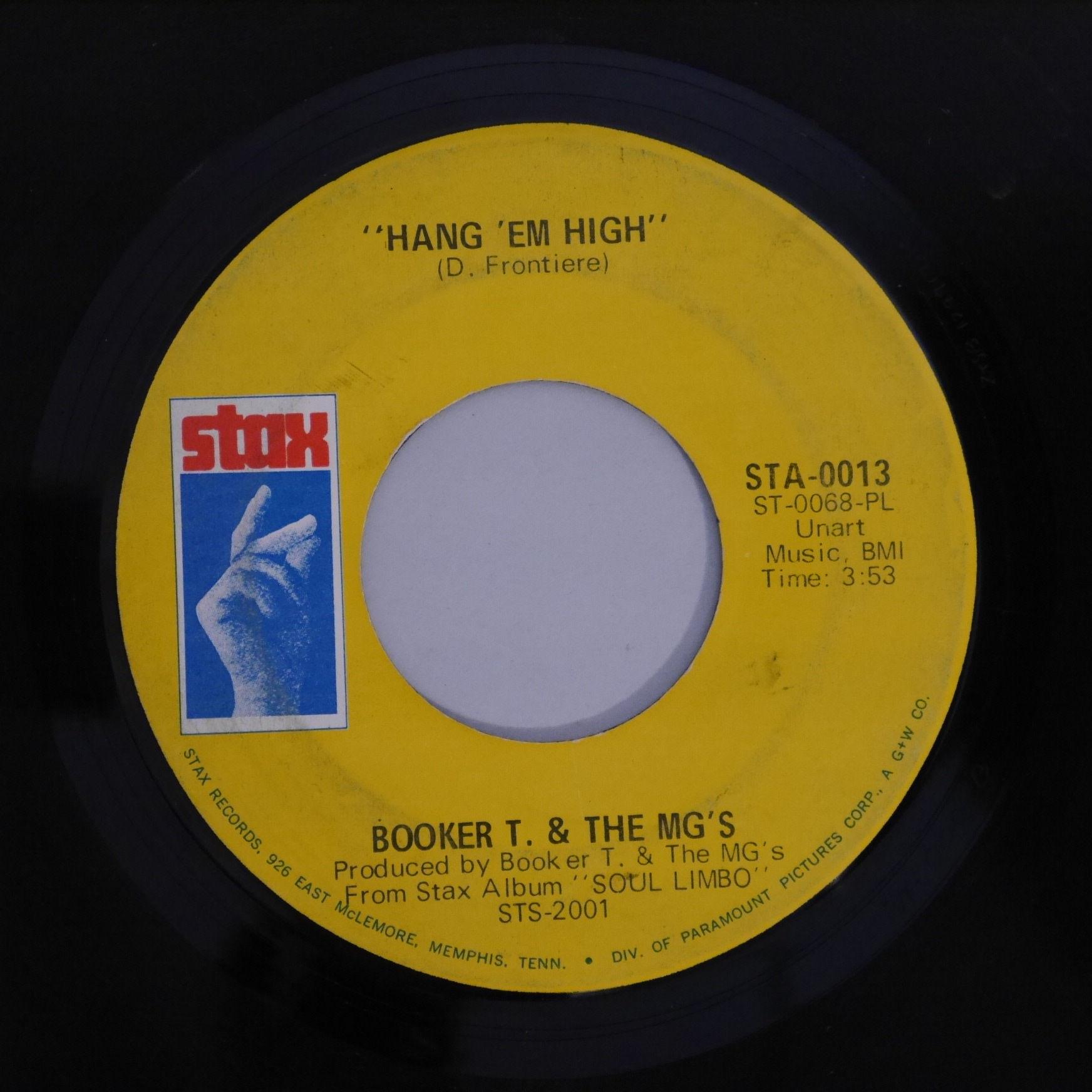 BOOKER. T & THE MG'S /HANG 'EM HIGH