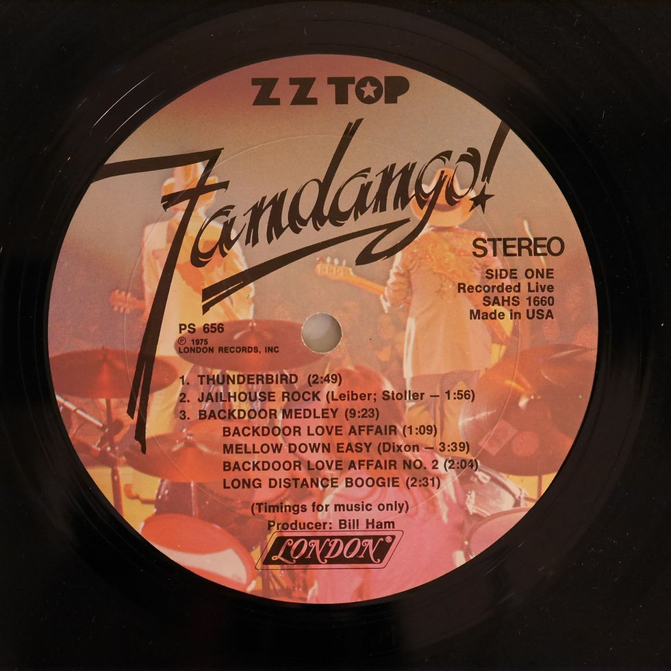 ZZ TOP / Fandango!(USオリジナル）