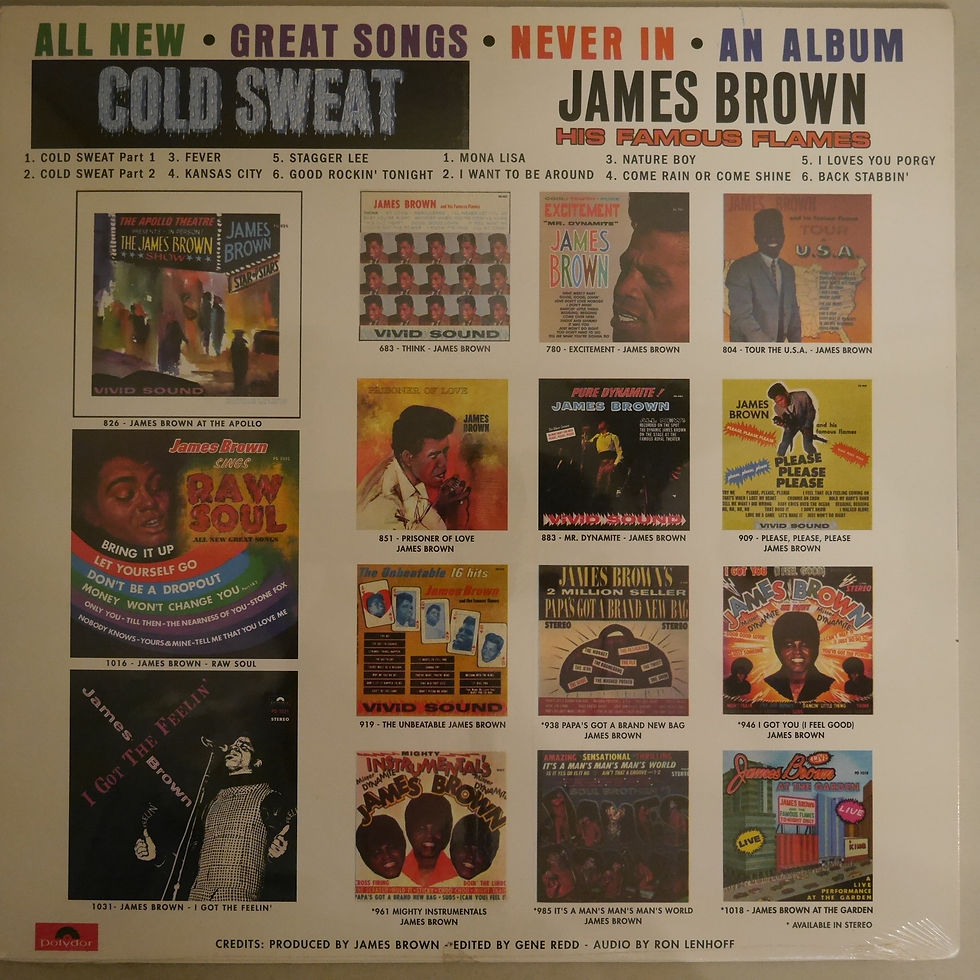 サムネイル： JAMES BROWN / Cold Sweat（シールド未開封）