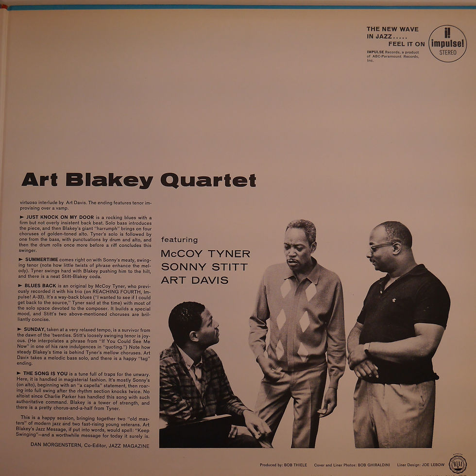 サムネイル： ART BLAKEY QUARTET / A JAZZ MESSAGE