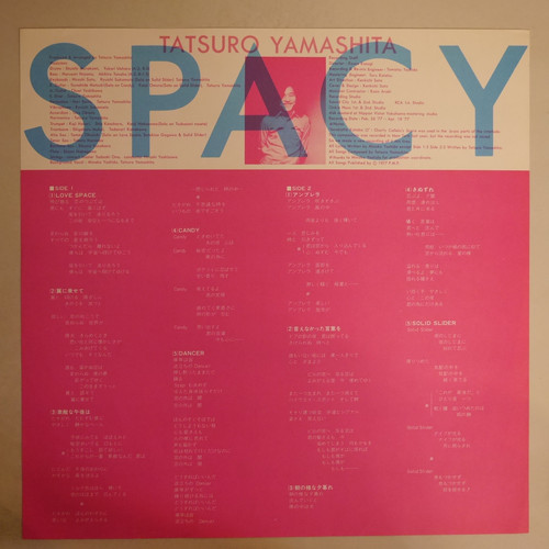 山下達郎 / SPACY（半透明帯、初期プレス） | anchorrecord