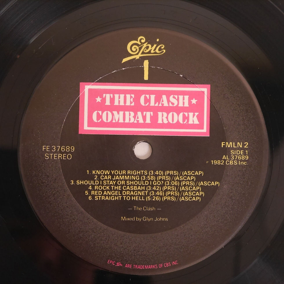 サムネイル： THE CLASH / COMBAT ROCK（US PROMOポスター）