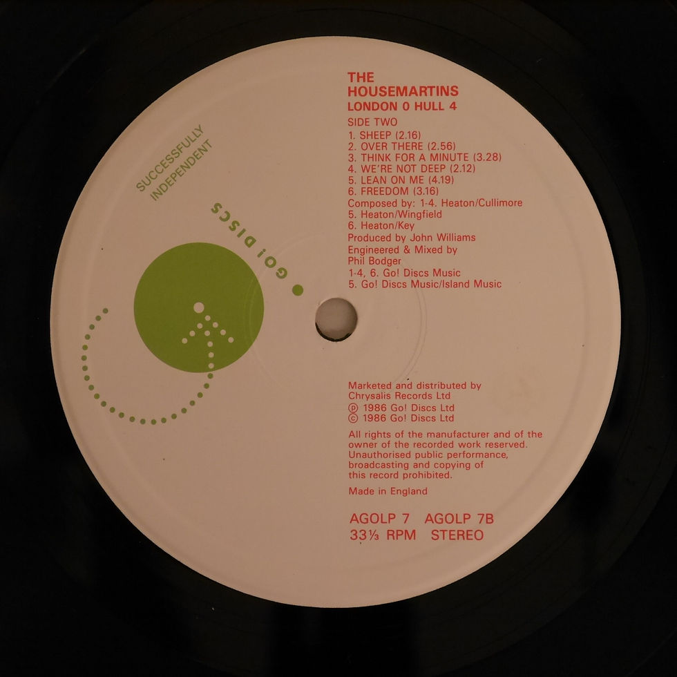 サムネイル： HOUSE MARTINS / LONDON 0 HULL 4