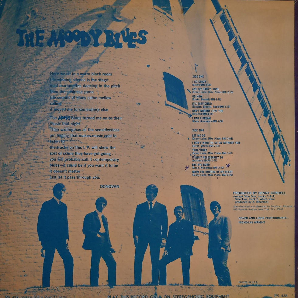 サムネイル： THE MOODY BLUES /Go Now - Moody Blues #1(ファースト・ステレオプレス盤）