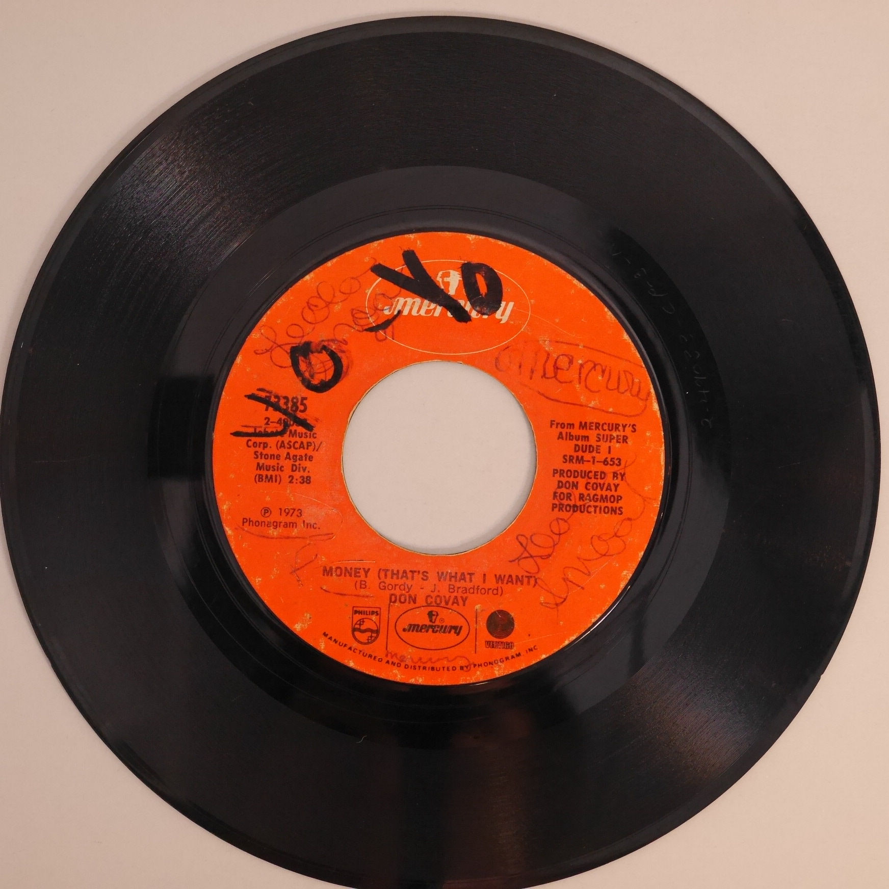 DON COVAY / MONEY (THAT'S WHAT I WANT)(45'S)
