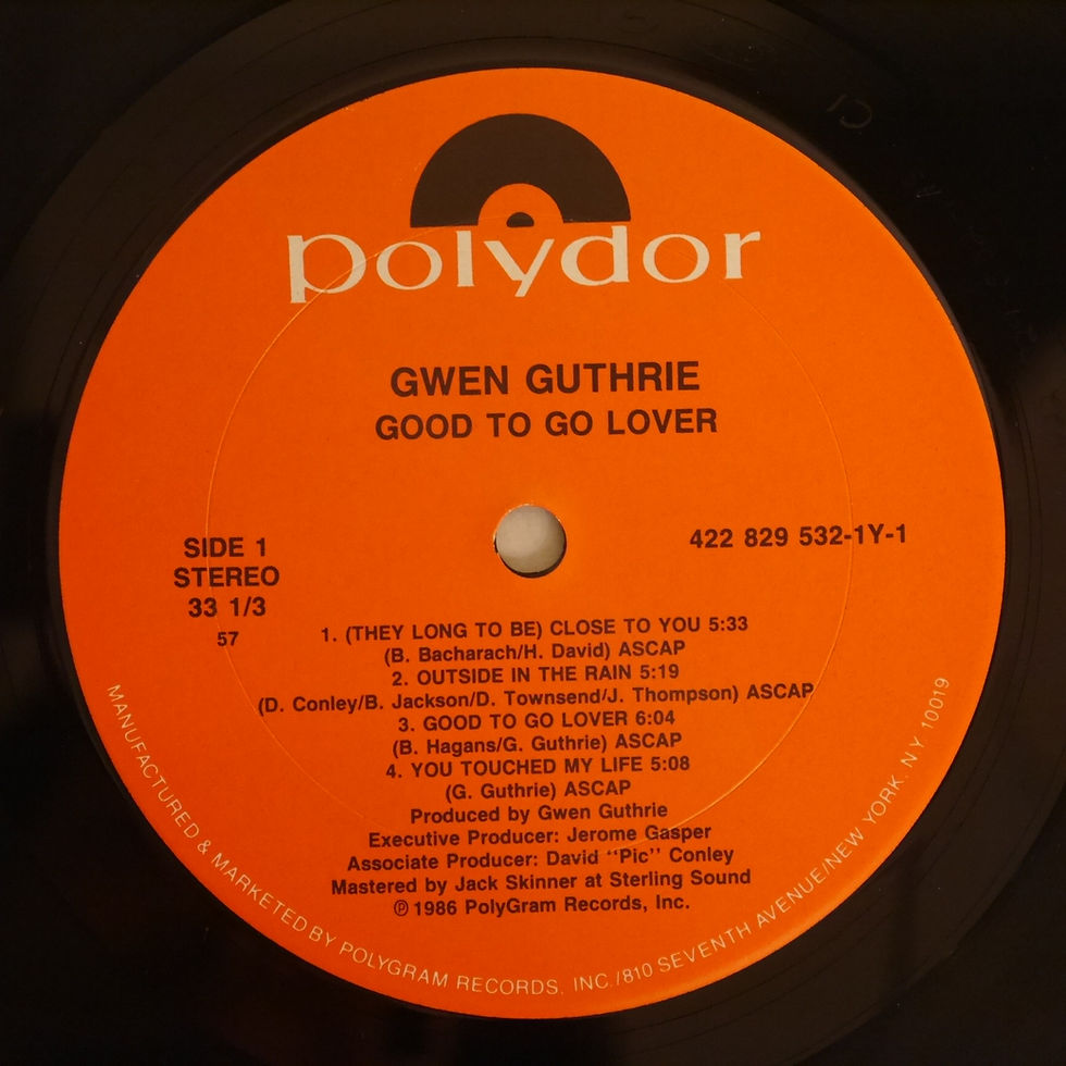 サムネイル： GWEN GUTHRIE / GOOD TO GO LOVER