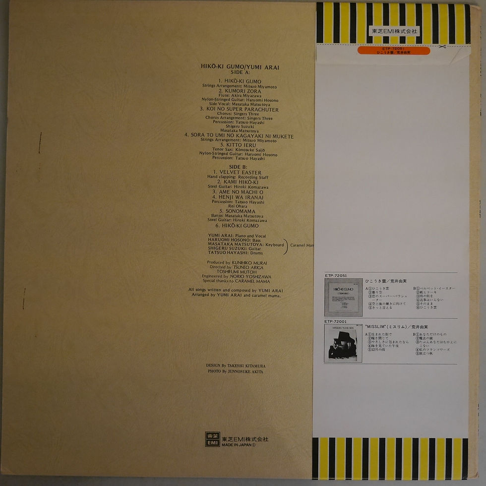 サムネイル： 荒井由実 / ひこうき雲