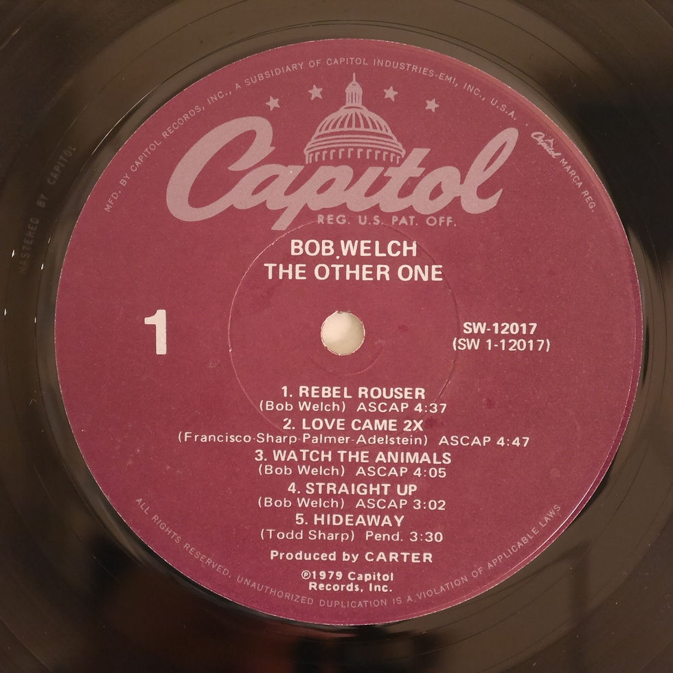 サムネイル： BOB WELCH / THE OTHER ONE