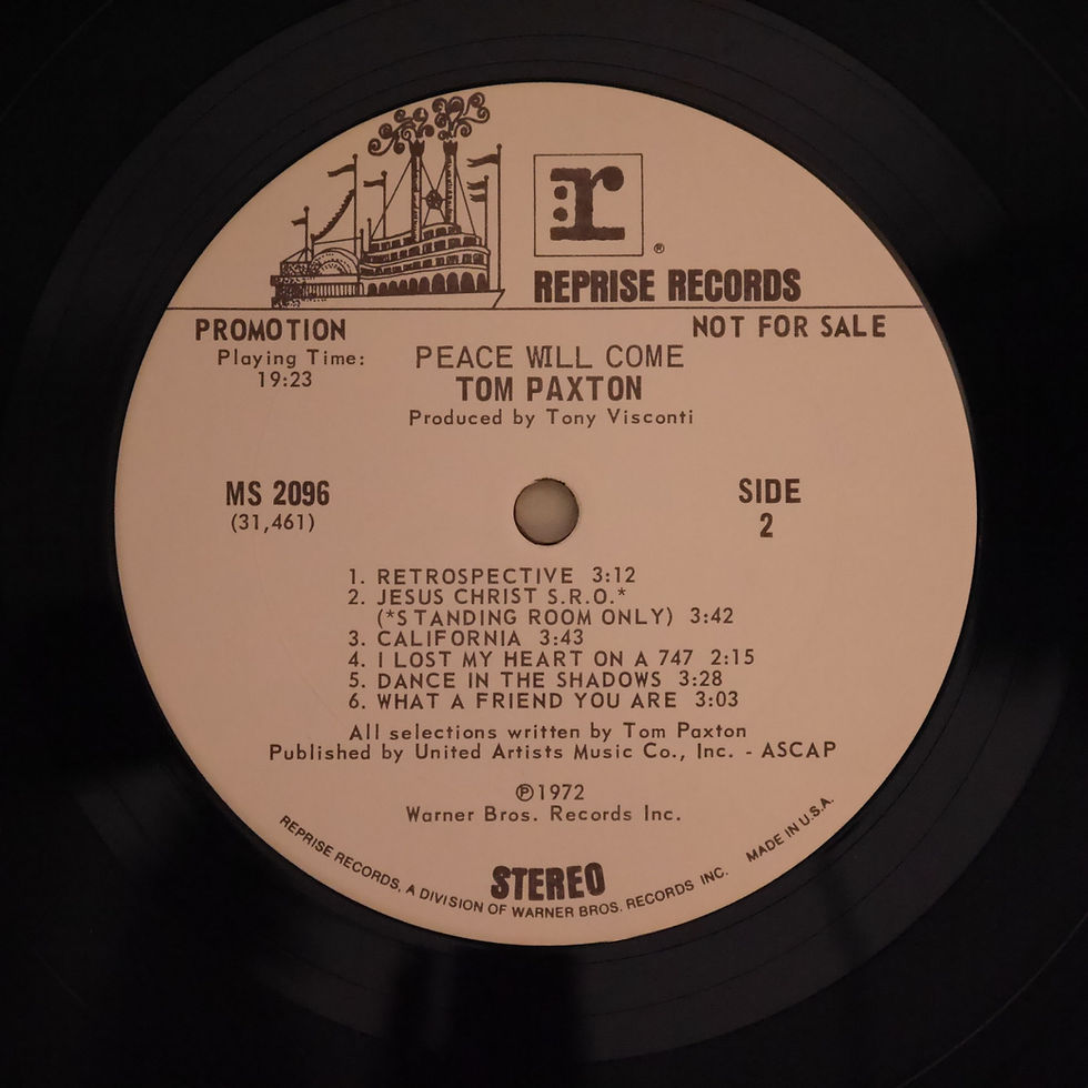 サムネイル： Tom Paxton / Peace Will Come