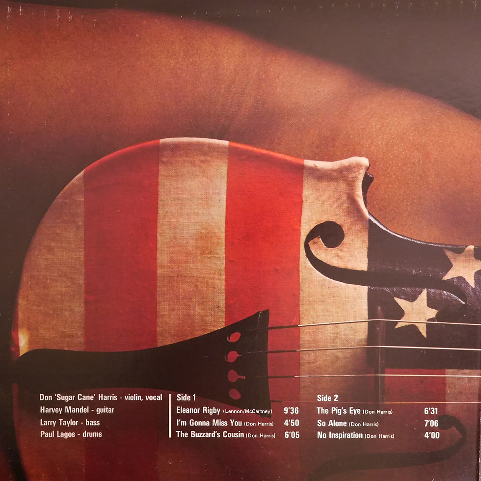 サムネイル： DON ‘SUGAR CANE’ HARRIS / FIDDLER ON THE ROCK