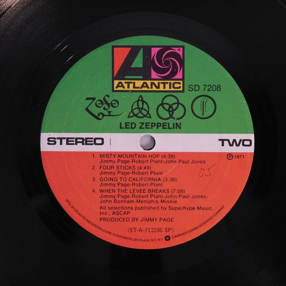 サムネイル： LED ZEPPELIN / UNTITLED 4  USオリジナル　刻印あり。