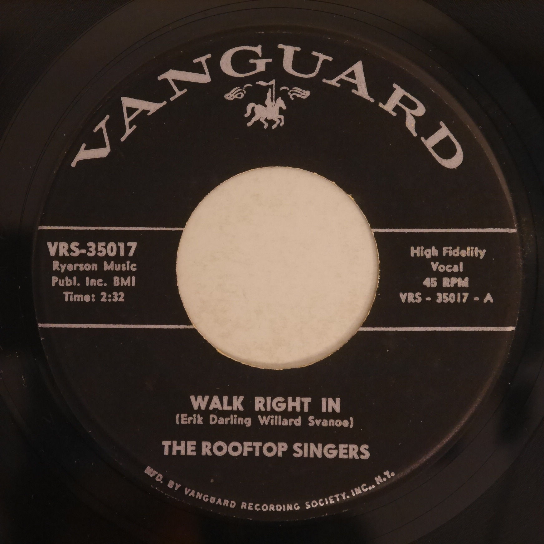 The Rooftop Singers / Walk Right I