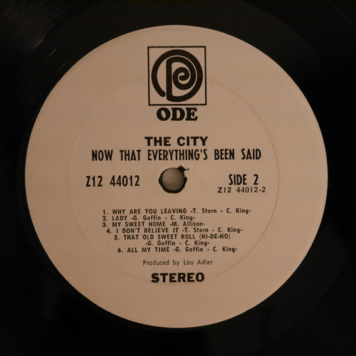 レコード The City Carole King ロック ソウル シティポップ レコード The City Carole King ロック ソウル シティポップ