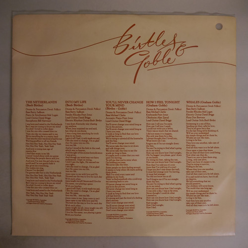 Birtles & Goble /Last Romance /AOR·オセアニア Birtles & Goble – The Last Romance | Releases | Discogs