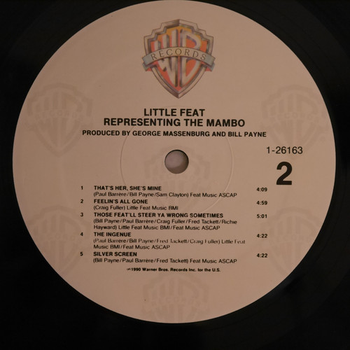 洋楽 little feat representing the mambo RARE Amazon.co.jp: Representing The Mambo: ミュージック