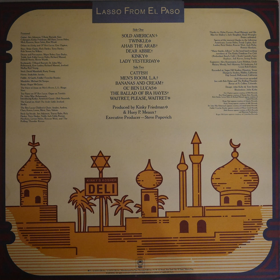 サムネイル： Kinky Friedman / Lasso From El Paso