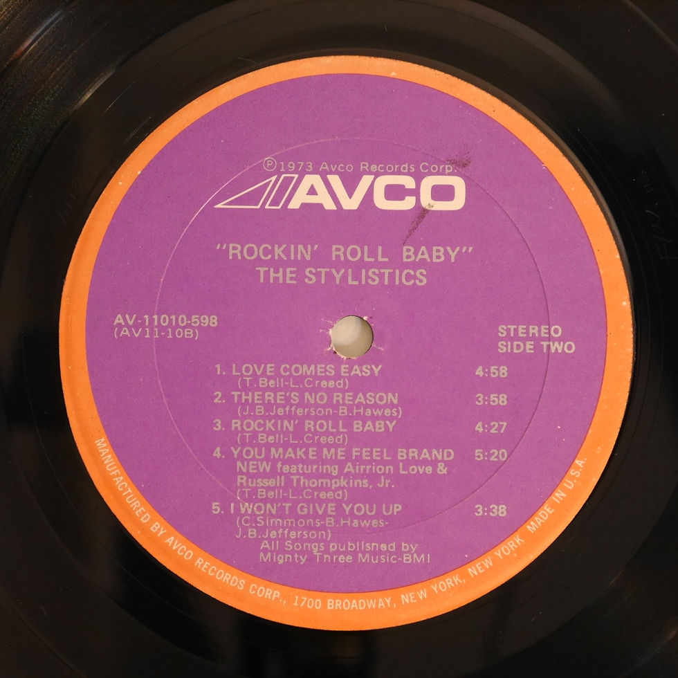 サムネイル： THE STYLISTICSｂ/ ROCKIN' ROLL BABY