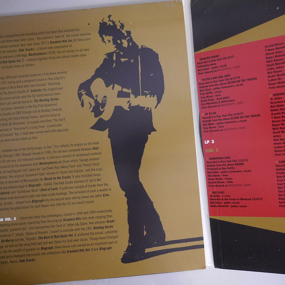 サムネイル： BOB DYLAN / SIDE TRACKS （3枚組LP）