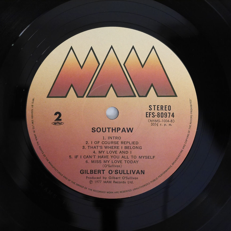 サムネイル： Gilbert O'Sullivan / サウスポー