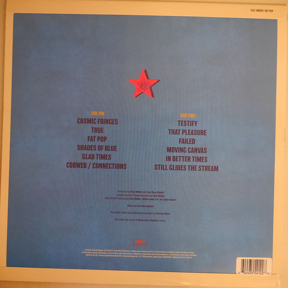 サムネイル： PAUL WELLER / FAT POP (VOLUME 1）ポスター付き