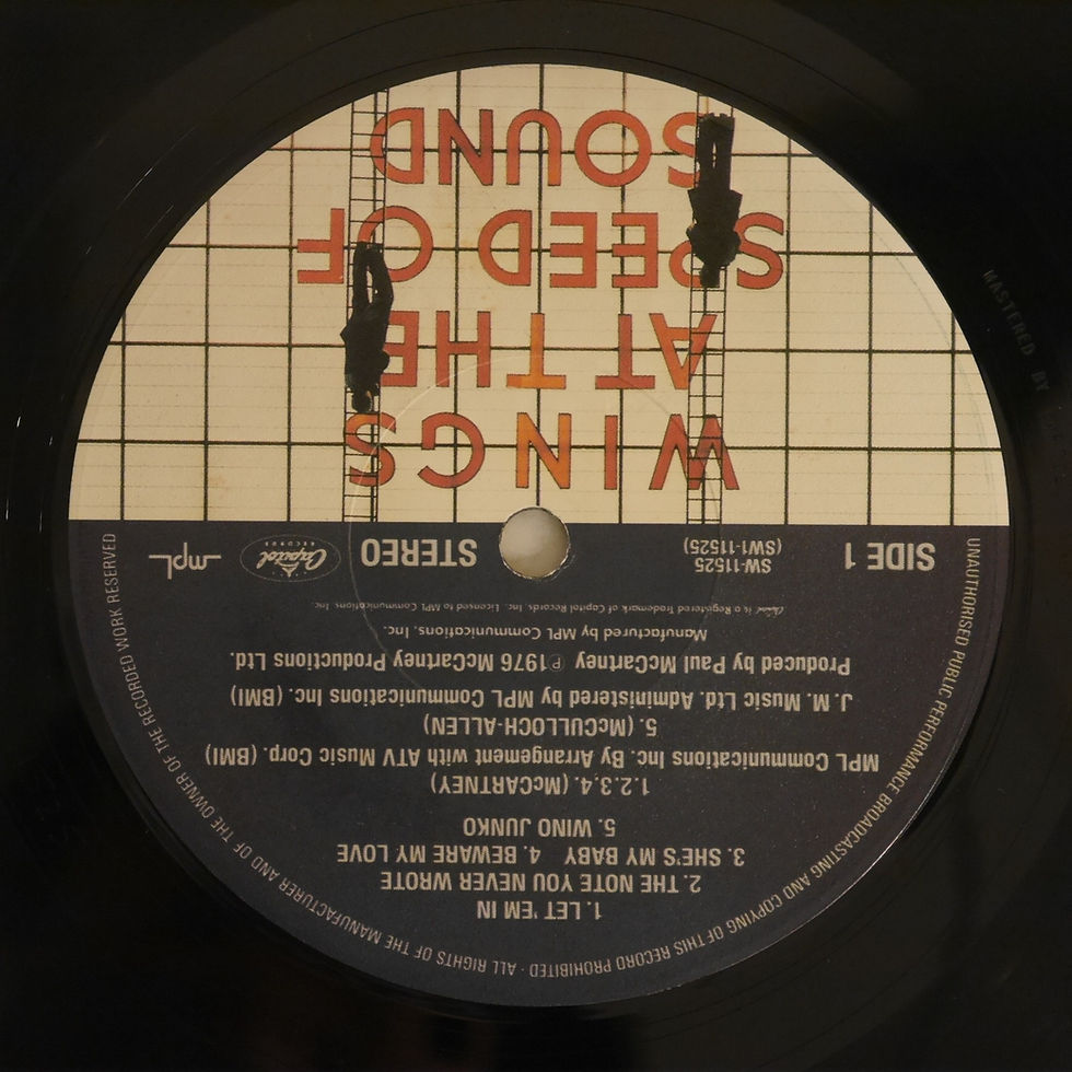 PAUL McCARTNEY & WINGS / Wings At The Speed Of Sound