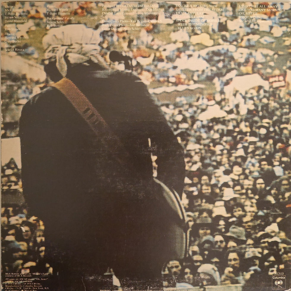 サムネイル： BOB DYLAN / Hard Rain