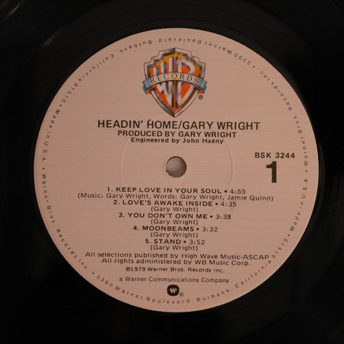 GARY WRIGHT / Headin' Home | anchorrecord