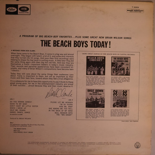 THE BEACH BOYS / The Beach Boys Today!（US MONO) | anchorrecord