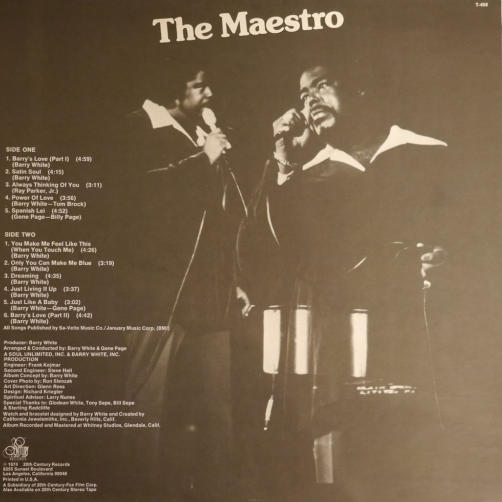 サムネイル： The Love Unlimited Orchestra / White Gold