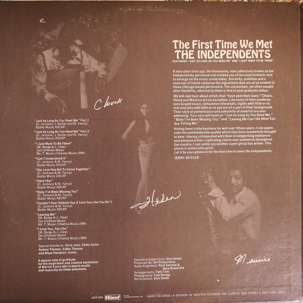 サムネイル： The Independents / The First Time We Met