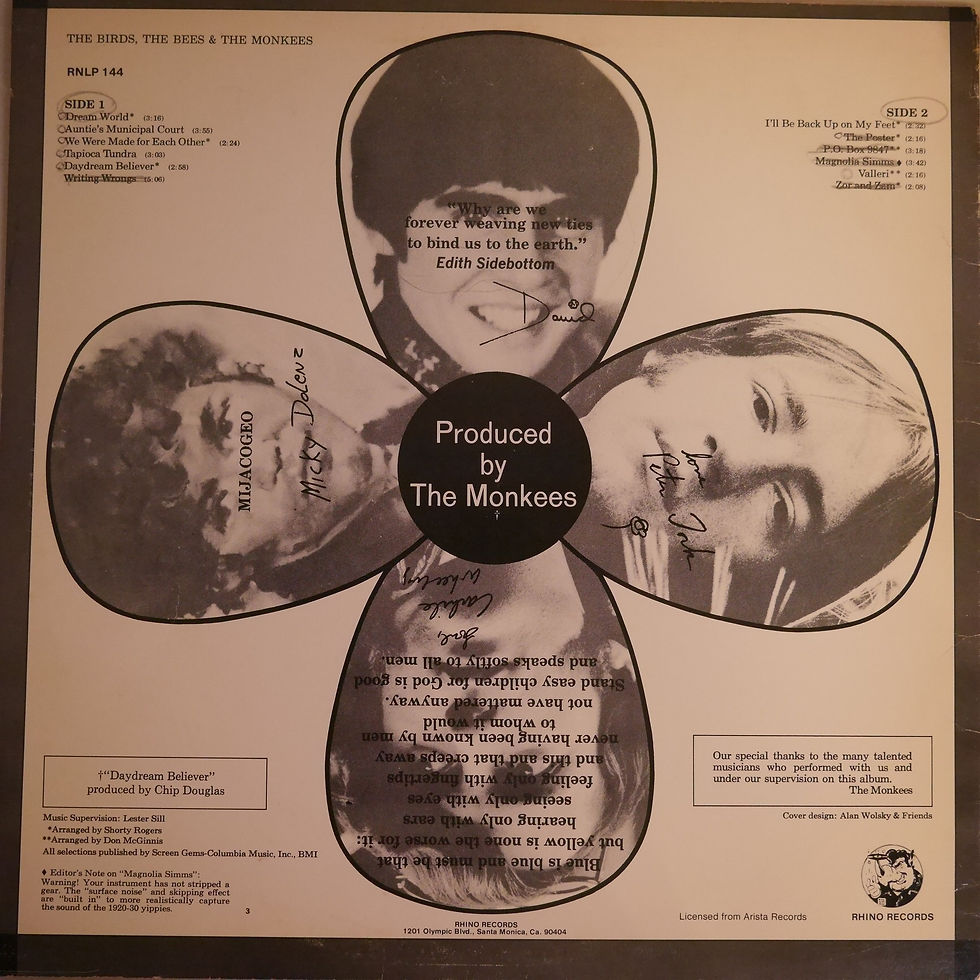 サムネイル： THE MONKEES / The Birds, The Bees & The Monkees