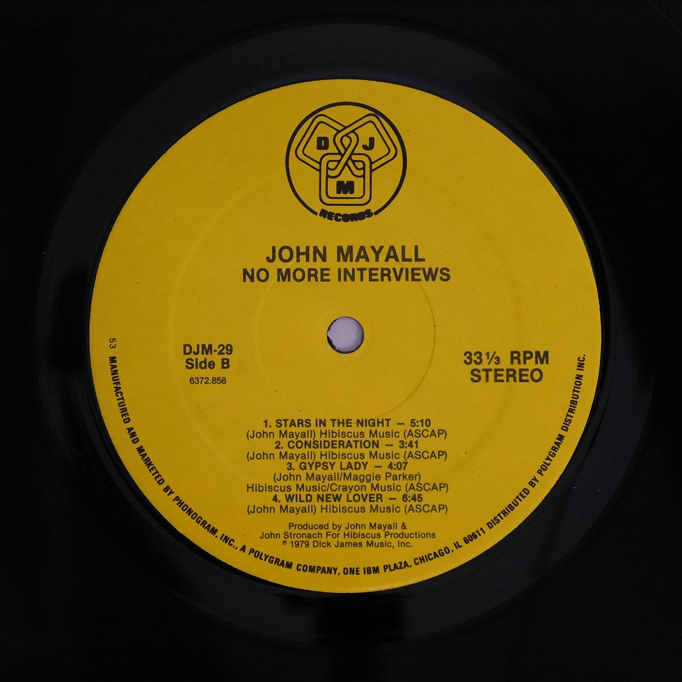 サムネイル： JOHN MAYALL / NO MORE INTERVIEWS