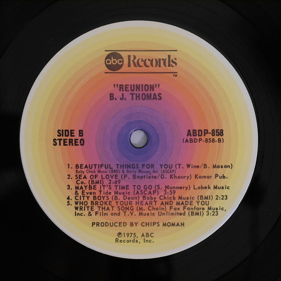 サムネイル： B J THOMAS / REUNION