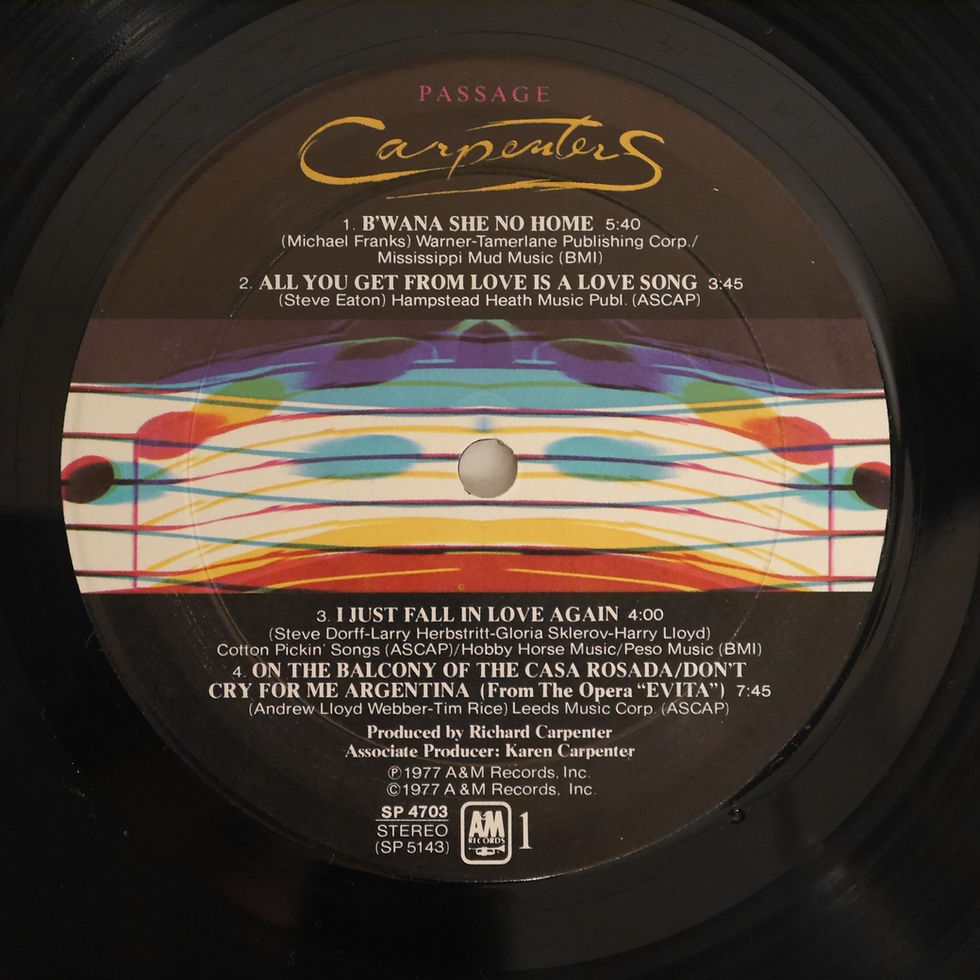 サムネイル： CARPENTERS / Passage