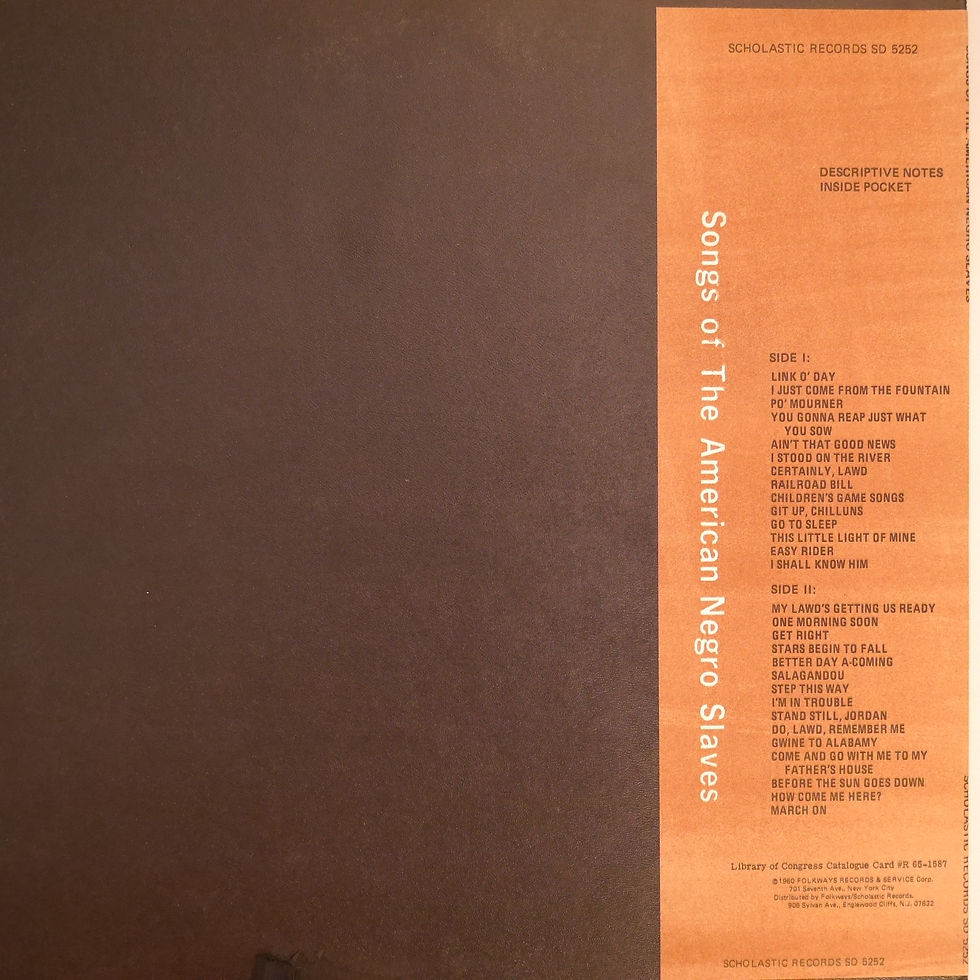 サムネイル： MICHEL LARUE / SONGS OF THE AMERICAN NEGRO SLAVES