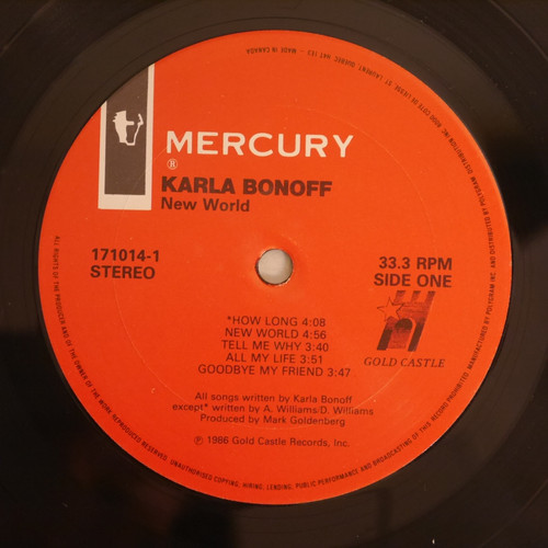 Karla Bonoff New World レコード New World (Karla Bonoff album) - Wikipedia