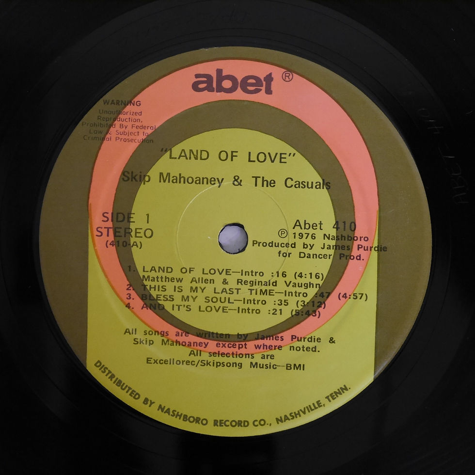 SKIP MAHOANEY AND THE CASUALS / LAND OF LOVE