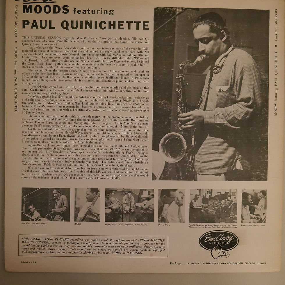 サムネイル： PAUL QUINICHETTE  / MOODS