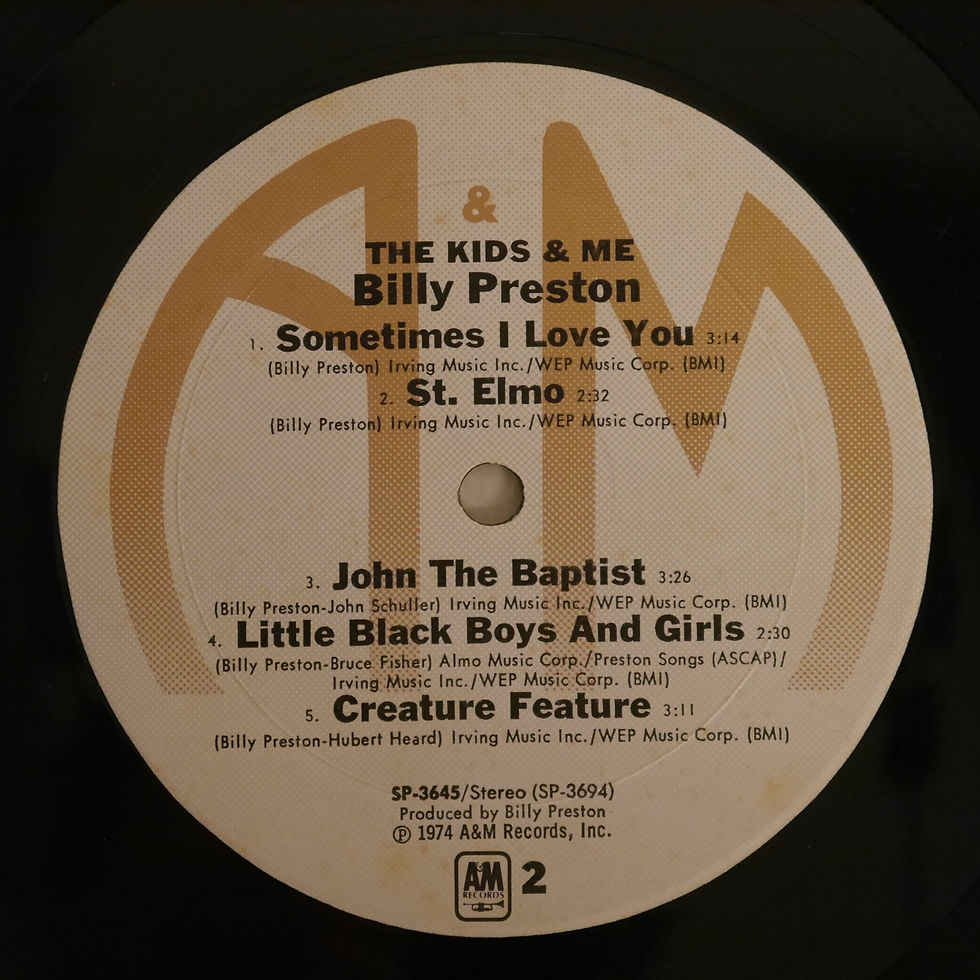 サムネイル： Billy Preston / The Kids and Me