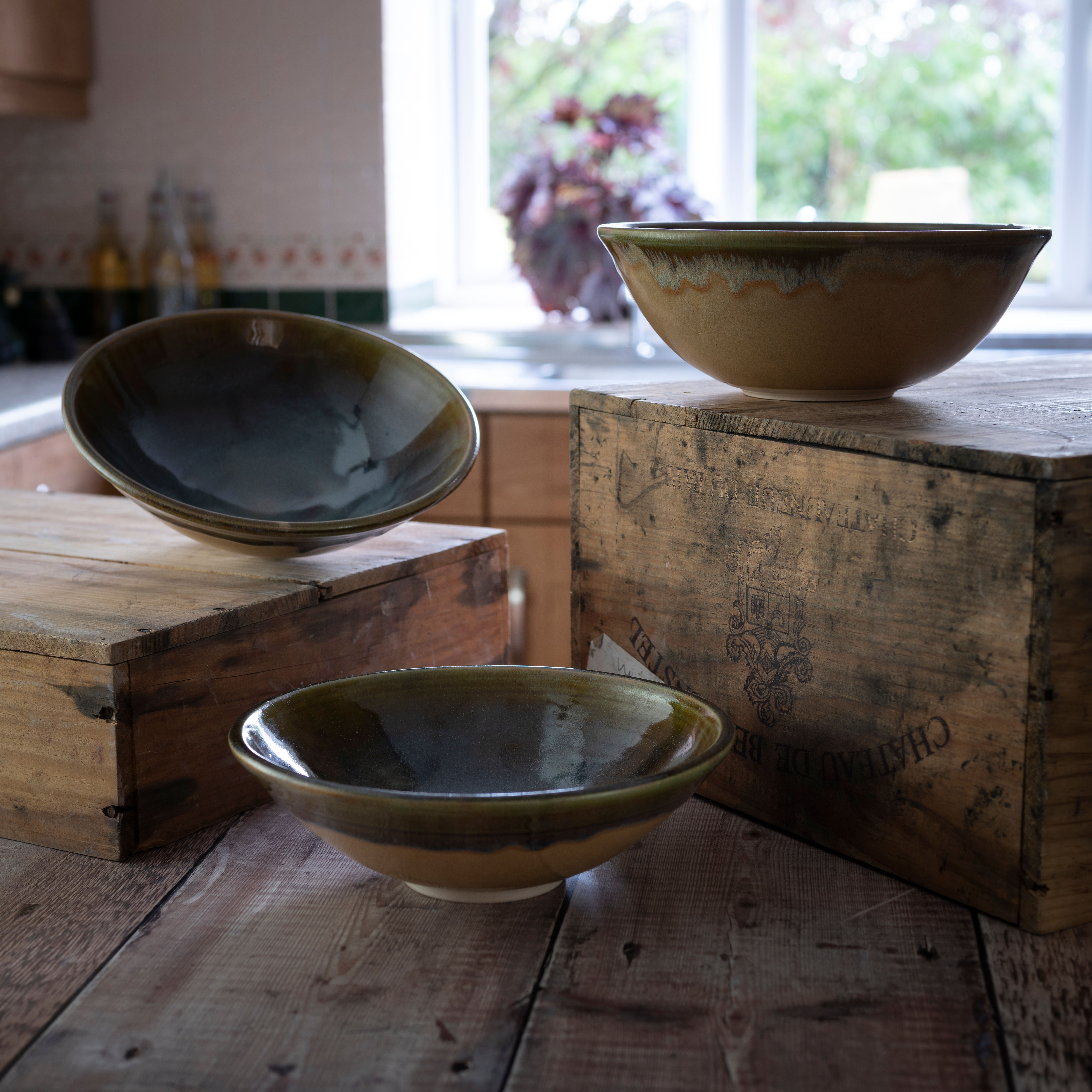 Serving dish - Floating Honister Green