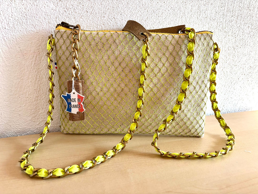 Miniature : Sac à bandoulière acidulée jaune fluo