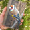 Thumbnail: goldfinch painting on reclaimed wood