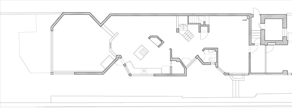 קומת קרקע לפני שיפוץ