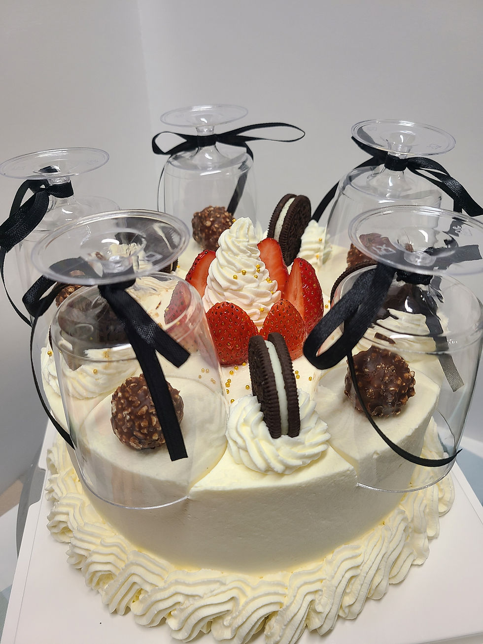 Wine Glasses on the Cake