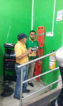 Instalación de extintor