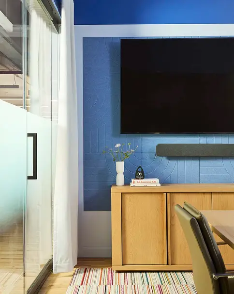 Tee Public's Manhattan office conference room detail