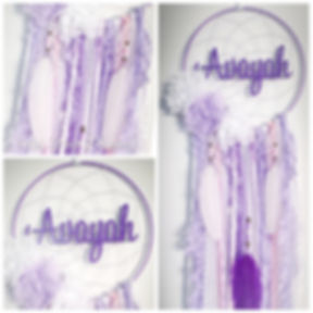 Purple and White