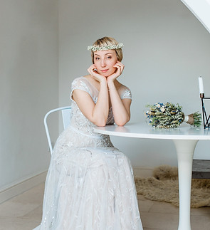 Delicate Dried Gypsophila Floral Crown